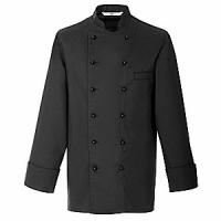 картинка Куртка поварская, р. 54 б/пуклей; полиэстер, хлопок; черный (04143436) Greiff от интернет-магазина Posuda-bar