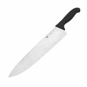 картинка Нож поварской; сталь нерж., пластик; L=51/36, B=7см; черный, металлич. (04070894) Paderno от интернет-магазина Posuda-bar