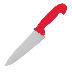 картинка Нож поварской; сталь; L=395/265, B=45мм; красный, металлич. (04070865) Felix от интернет-магазина Posuda-bar