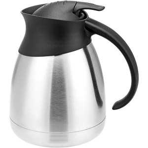 картинка Кофейник-термос; сталь нерж., пластик; 1л; H=18, 5см; серебрян., черный (03150655) Sunnex от интернет-магазина Posuda-bar