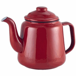 картинка Чайник; эмалиров.сталь; 1, 5л; красный (03151202) Genware от интернет-магазина Posuda-bar