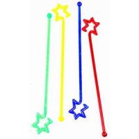 картинка Мешалка «Звезды»[50шт]; пластик; H=178, L=180, B=30мм; разноцветн. (06012901) Ims от интернет-магазина Posuda-bar