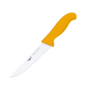 картинка Нож кухонный универсальный; сталь нерж., полипроп.; L=295/160, B=30мм; желт., металлич. (04070884) Paderno от интернет-магазина Posuda-bar