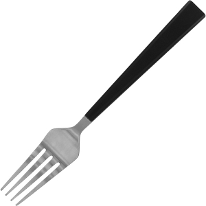 картинка Вилка столовая «Трапе»; сталь нерж.; L=200/65, B=25мм; металлич., черный (03112449) Eternum от интернет-магазина Posuda-bar