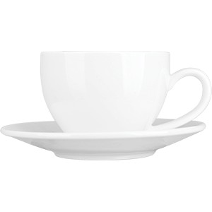 картинка Пара чайная «Кунстверк»; фарфор; 200мл; D=88/140, H=70, L=115мм; белый (03140969) Kunstwerk от интернет-магазина Posuda-bar