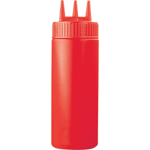 картинка Емкость д/соусов с тремя носиками; пластик; 350мл; D=7, H=20см; красный (04141467) Prohotel от интернет-магазина Posuda-bar