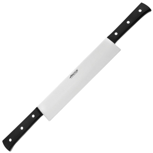 картинка Нож кухонный д/сыра 2ручки «Универсал»; сталь нерж., полиоксиметилен; L=26см; черный, металлич. (04071039) Arcos от интернет-магазина Posuda-bar
