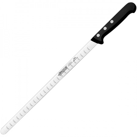 картинка Нож д/лосося «Универсал»; сталь нерж., полиоксиметилен; L=410/290, B=17мм; черный, металлич. (04070382) Arcos от интернет-магазина Posuda-bar