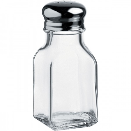 картинка Емкость соль/перец «Бэйзик»; стекло, металл; 100мл; прозр. (03173601) Pasabahce от интернет-магазина Posuda-bar