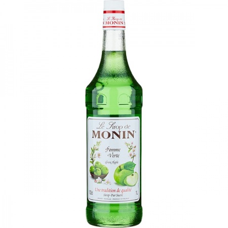 картинка Сироп Зеленое яблоко «Монин»; стекло; 1л; D=8, H=33см (05033904) Monin от интернет-магазина Posuda-bar