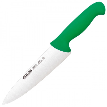 картинка Нож поварской «2900»; сталь нерж., полипроп.; L=333/200, B=50мм; зелен., металлич. (04072434) Arcos от интернет-магазина Posuda-bar