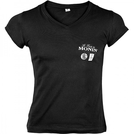 картинка Футболка разм. (M)женская «Монин»; черный (02150515) Monin от интернет-магазина Posuda-bar