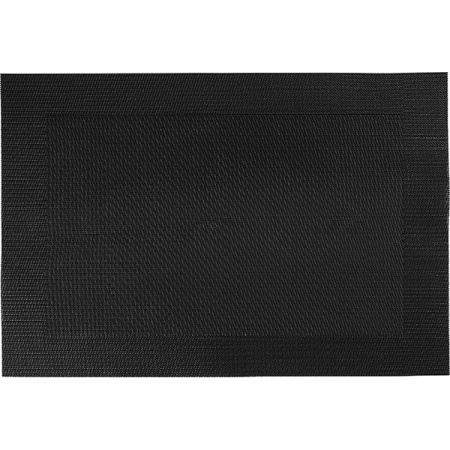 картинка Настол. подкладка; поливинилхл.; L=45, B=30см; черный, серый (03200777) Prohotel от интернет-магазина Posuda-bar