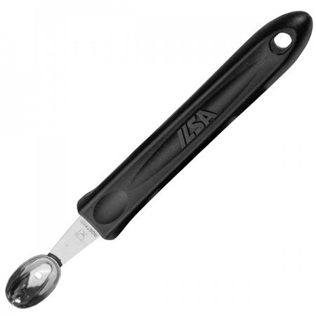 картинка Нож-нуазетка «Овал»; сталь, полипроп.; D=28/10, H=10, L=165мм; черный, металлич. (02050326) Ilsa от интернет-магазина Posuda-bar