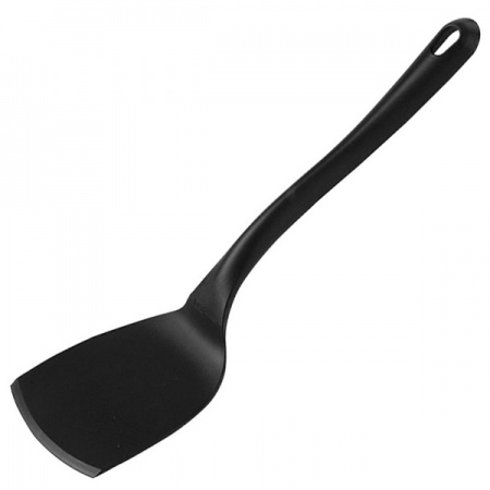 картинка Лопатка кухонная жаропрочная; нейлон; L=350/120, B=95мм; черный (04110476) Aps от интернет-магазина Posuda-bar