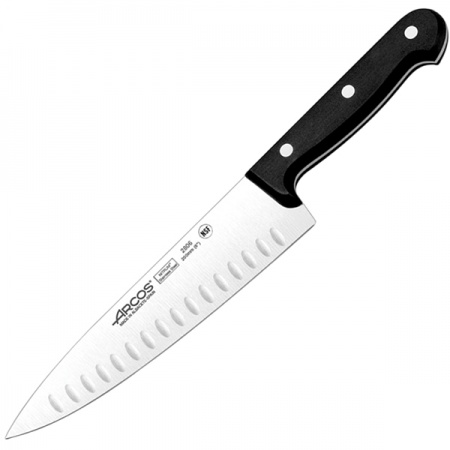 картинка Нож поварской «Универсал»; сталь нерж., полиоксиметилен; L=320/200, B=48мм; черный, металлич. (04071997) Arcos от интернет-магазина Posuda-bar