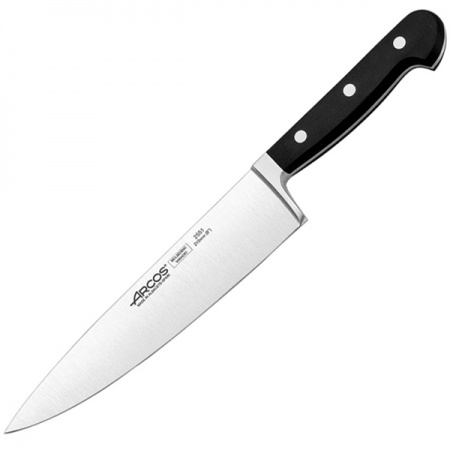 картинка Нож поварской «Класика»; сталь нерж., полиоксиметилен; L=343/210, B=43мм; черный, металлич. (04072413) Arcos от интернет-магазина Posuda-bar