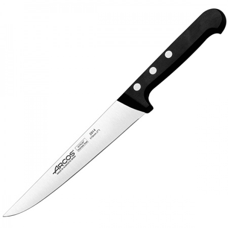 картинка Нож кухонный «Универсал»; сталь нерж.; L=285/170, B=28мм; черный, металлич. (04071995) Arcos от интернет-магазина Posuda-bar