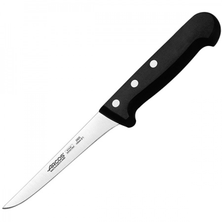 картинка Нож д/обвалки мяса «Универсал»; сталь нерж., полиоксиметилен; L=26/13, B=2см; черный, металлич. (04071989) Arcos от интернет-магазина Posuda-bar