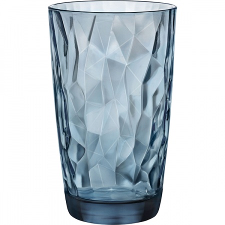 картинка Хайбол «Даймонд»; стекло; 470мл; D=85, H=144мм; синий (01010670) Bormioli Rocco от интернет-магазина Posuda-bar