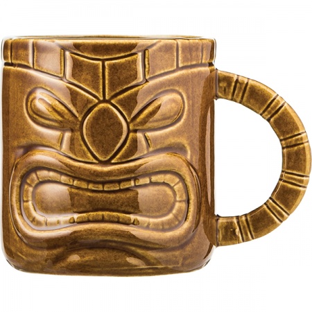 картинка Кружка пивная «Тики»; керамика; 450мл; коричнев. (01100525) Mornsun от интернет-магазина Posuda-bar
