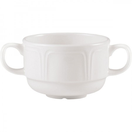 картинка Бульон. чашка «Торино вайт»; фарфор; 300мл; белый (03120603) Steelite от интернет-магазина Posuda-bar
