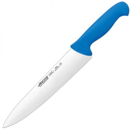 картинка Нож поварской «2900»; сталь нерж., полипроп.; L=387/250, B=51мм; синий, металлич. (04072442) Arcos от интернет-магазина Posuda-bar