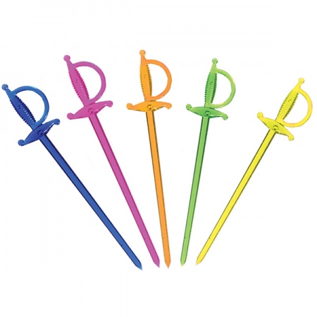 картинка Пики д/канапе «Шпага»[500шт]; полистирол; L=7см; разноцветн. (06050252) Prohotel от интернет-магазина Posuda-bar