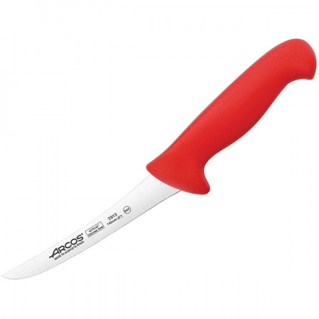 картинка Нож обвалочный «2900»; сталь нерж., полипроп.; L=140/278, B=22мм; красный, металлич. (04072409) Arcos от интернет-магазина Posuda-bar