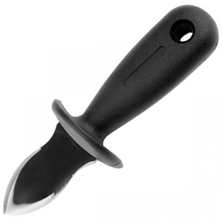 картинка Нож д/устриц; сталь нерж., пластик; L=150/55, B=47мм; черный, металлич. (04070314) Aps от интернет-магазина Posuda-bar