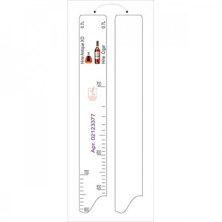 картинка Линейка «ХАЙН 0. 7л»; пластик; H=1, L=280, B=20мм (02123377) STEK от интернет-магазина Posuda-bar