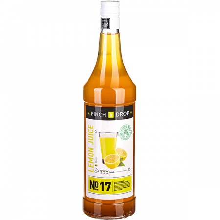 картинка Напиток безалкогольный Сок лимонный концентрированный «Pinch&Drop»; стекло; 1л; D=85, H=330мм (05060108) Pinch&Drop от интернет-магазина Posuda-bar