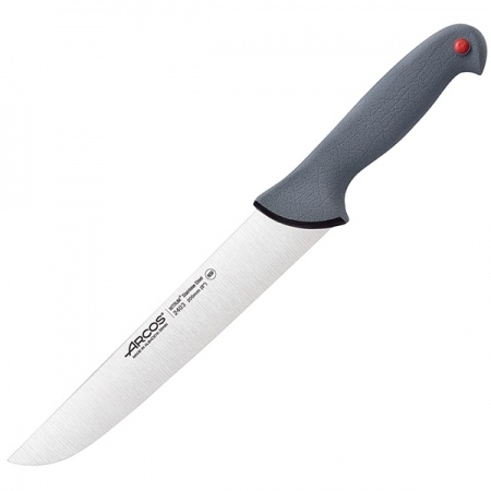 картинка Нож д/мяса «Колор проф»; сталь нерж., полипроп.; L=34/20см; серый (04072047) Arcos от интернет-магазина Posuda-bar