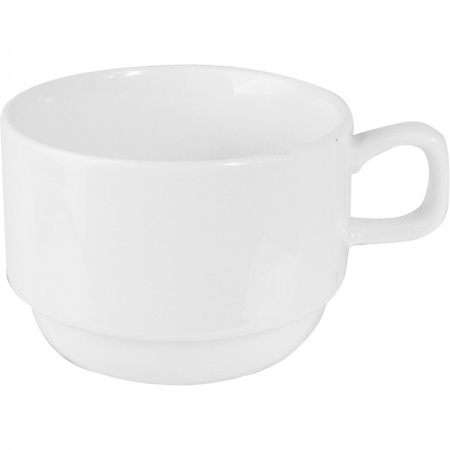 картинка Чашка чайная «Кунстверк»; фарфор; 250мл; D=85, H=60, L=120мм; белый (03140487) Kunstwerk от интернет-магазина Posuda-bar