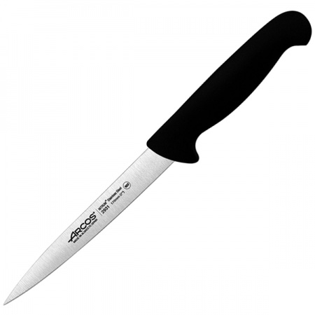 картинка Нож д/филе «2900»; сталь нерж., полипроп.; L=32/17, B=2см; черный, металлич. (04072034) Arcos от интернет-магазина Posuda-bar