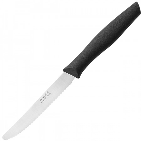 картинка Нож столовый «Нова»; сталь нерж., полипроп.; L=220/105, B=15мм; черный (03112194) Arcos от интернет-магазина Posuda-bar