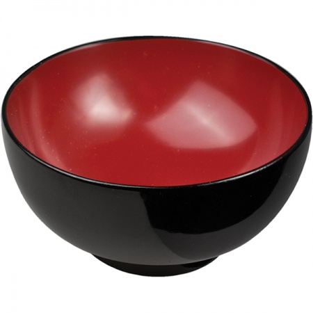 картинка Бульонная чашка; пластик; 300мл; D=115, H=60мм; черный, красный (03120250) Prohotel от интернет-магазина Posuda-bar