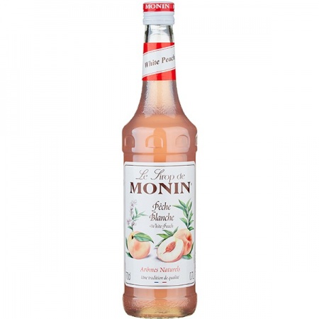 картинка Сироп Белый персик «Монин»; стекло; 0, 7л; D=7, H=31см (05033410) Monin от интернет-магазина Posuda-bar